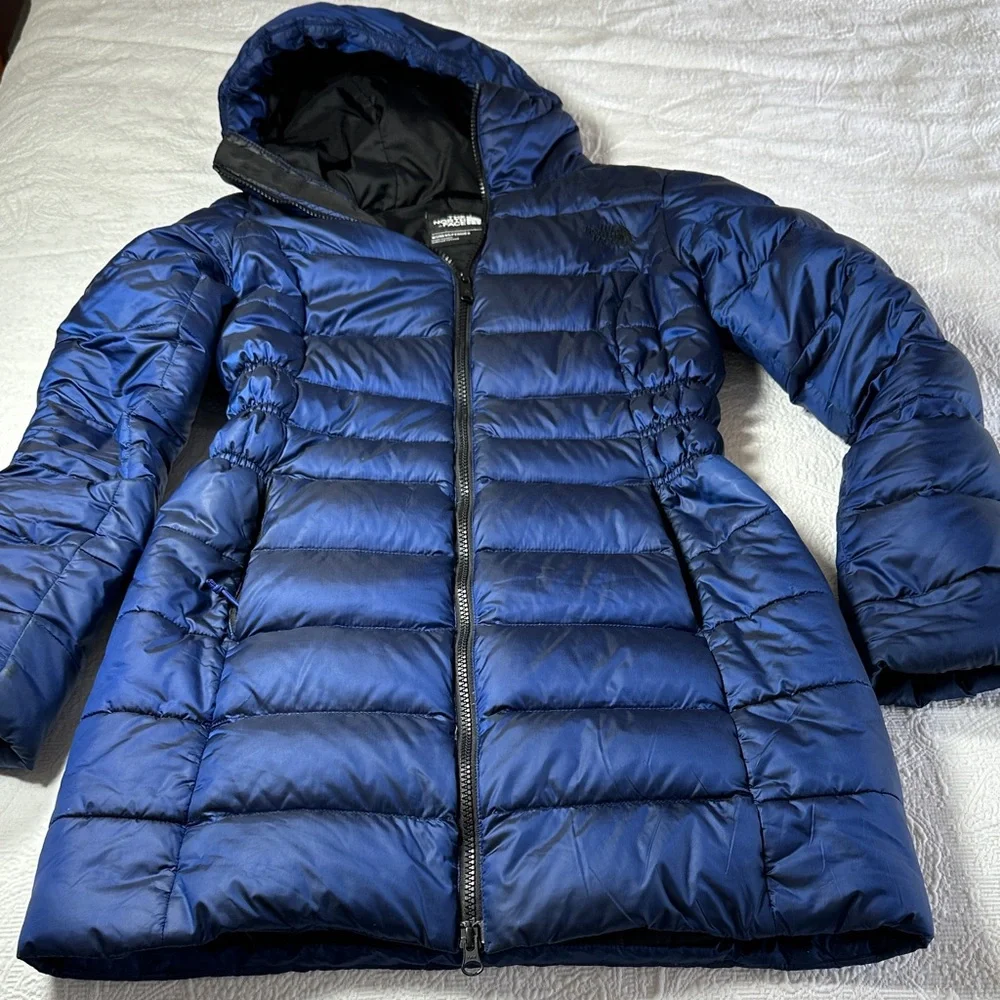 The North Face Women's RARE Blue Down Parka with Hood - Picture 2 of 9